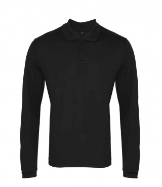 Premier PR617 Long Sleeve Coolchecker Piqu Polo Shirt